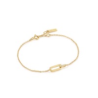 Juweel Ania Haie Glam Rock Goldplated Glam Interlock Bracelet B037-01G Juweel Ania Haie Glam Rock Goldplated Glam Interlock Bracelet B037-01G