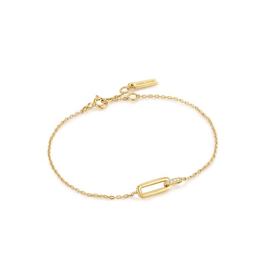 Juweel Ania Haie Glam Rock Goldplated Glam Interlock Bracelet B037-01G Juweel Ania Haie Glam Rock Goldplated Glam Interlock Bracelet B037-01G