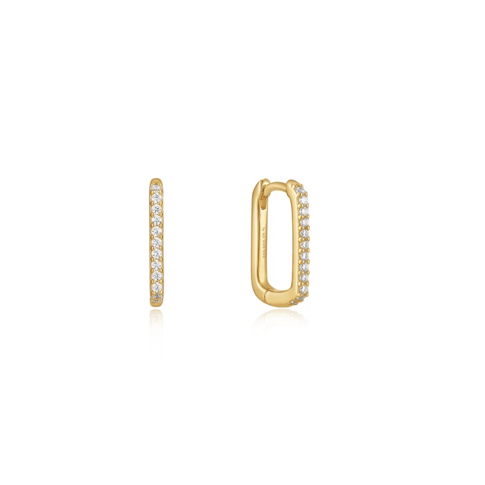 Juweel Ania Haie Glam Rock Goldplated Glam Oval Hoop Earrings E037-04G