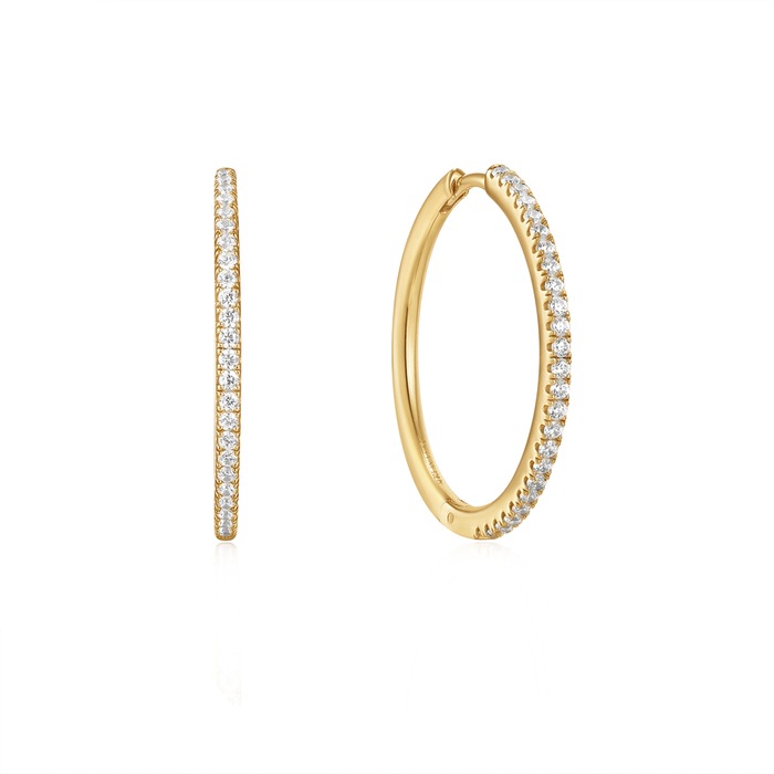 Juweel Ania Haie Glam Rock Goldplated Glam Hoop Earrings E037-07G
