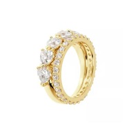 Juweel BRONZALLURE ATLISSIMA DOUBLE RING WSBZ01996Y.Y-W Juweel BRONZALLURE ATLISSIMA DOUBLE RING WSBZ01996Y.Y-W