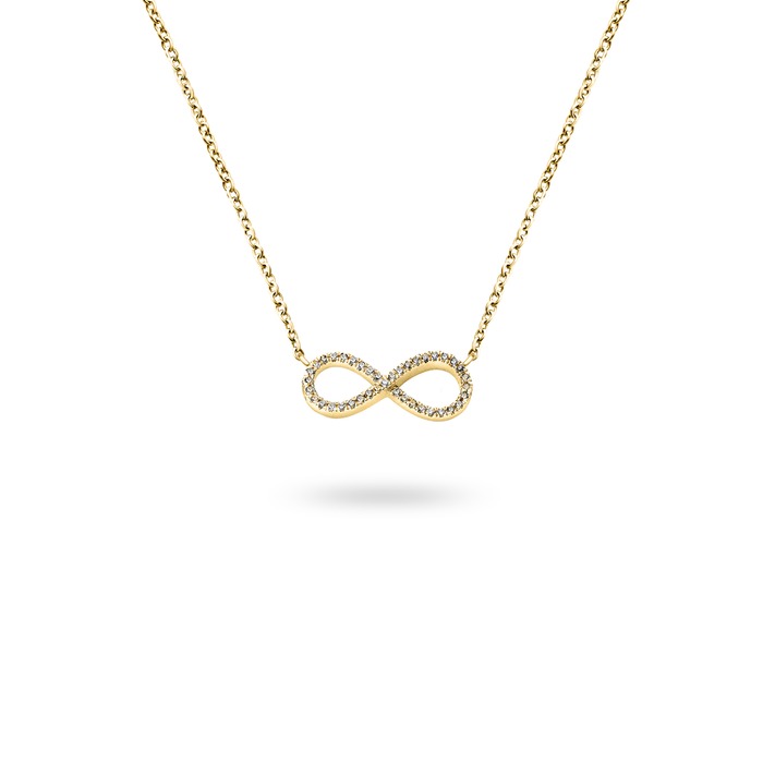 Juweel DIAMANTI PER TUTTI BIG INFINITY NECKLACE M2202 M319 YELLOW
