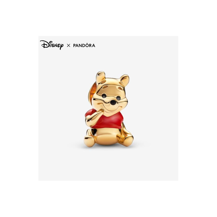 Juweel Pandora Disney Winnie The Pooh Bear Bedel Zilver925 762212C01
