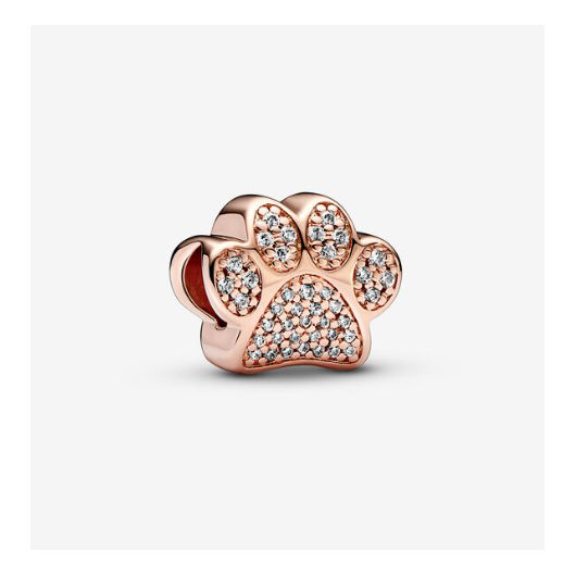 Juweel Pandora Moments Sparkling Paw Print Bedel Rosé Zilver925 781714C01 Juweel Pandora Moments Sparkling Paw Print Bedel Rosé Zilver925 781714C01