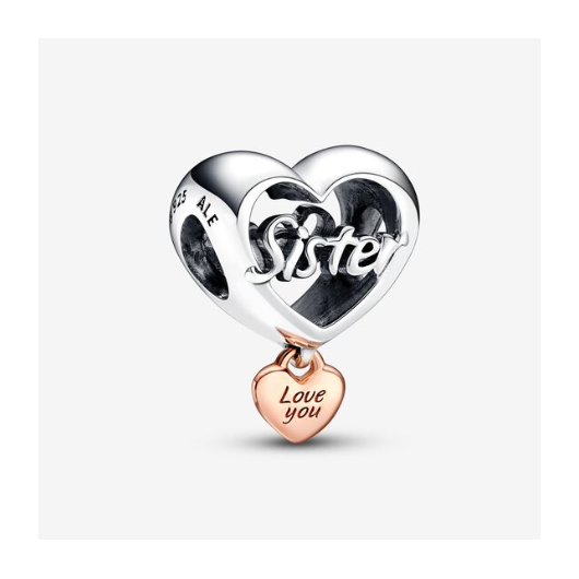 Juweel Pandora Moments Love You Sister Heart Bedel 782244C00 Juweel Pandora Moments Love You Sister Heart Bedel 782244C00