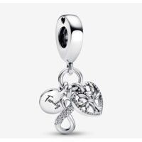 Juweel Pandora Moments Family Infinity Triple Dangle Bedel 792201C01 Juweel Pandora Moments Family Infinity Triple Dangle Bedel 792201C01