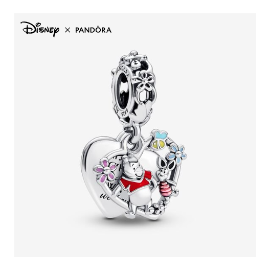 Juweel Pandora Disney Winnie The Pooh & Piglet Dangle Bedel 792214C01