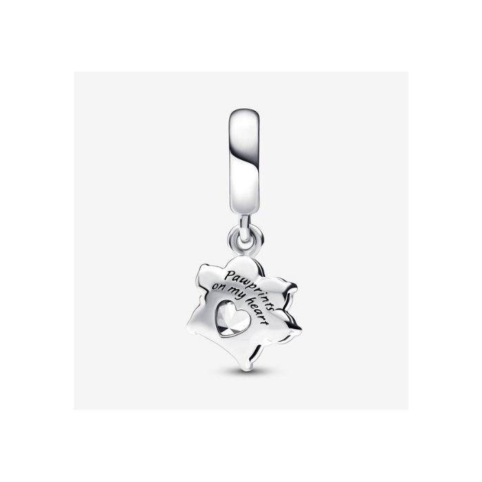 Juweel Pandora Moments Sparkling Pet Paw Print Dangle Bedel 792247C01