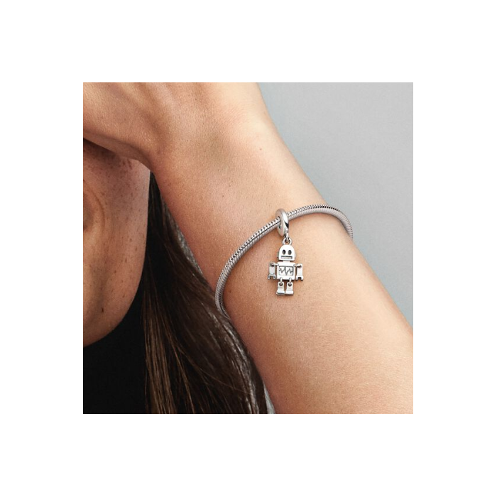 Juweel Pandora Moments Bestie Bot Robot Dangle Bedel 792250C01 