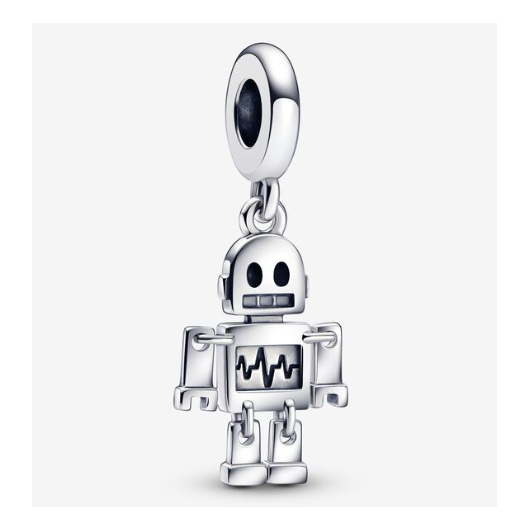 Juweel Pandora Moments Bestie Bot Robot Dangle Bedel 792250C01