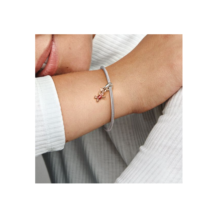 Juweel Pandora Disney Winnie the Pooh Piglet Dangle Bedel Rosé Zilver 782208C01