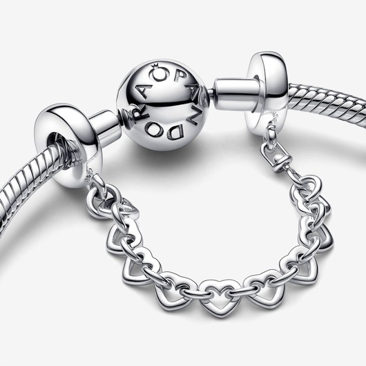 Juweel Pandora Moments Linked Hearts Safety Chain 792274C00-05