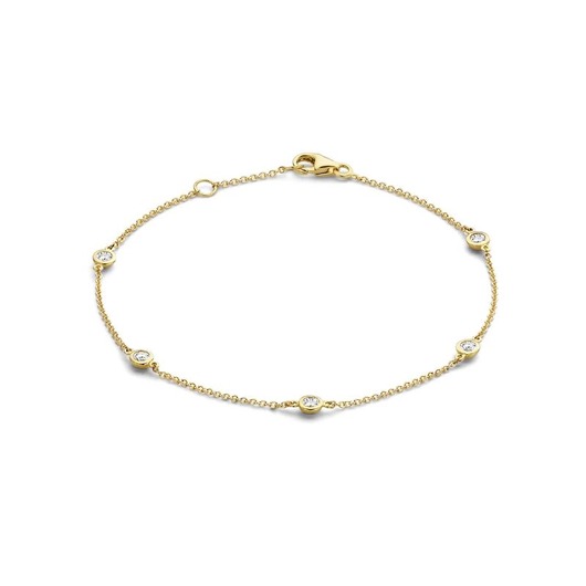 Juweel Blush Armband Geelgoud 14 karaat Zirconium 2187YZI Juweel Blush Armband Geelgoud 14 karaat Zirconium 2187YZI