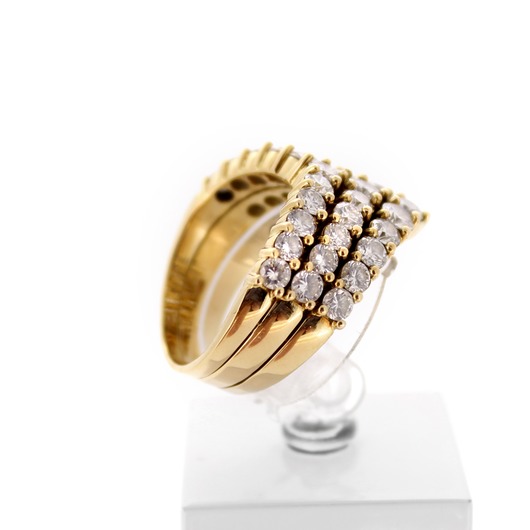 Juweel Ring geelgoud 18 karaat briljant '65066-1067-TWDH'