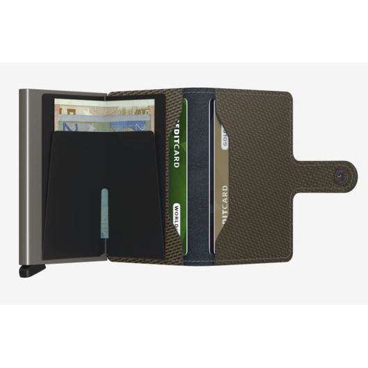 Lederwaren Secrid Wallet Miniwallet Carbon Khaki