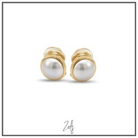 Juweel Zels oorbellen zilver pleetgoud 58022AP Juweel Zels oorbellen zilver pleetgoud 58022AP