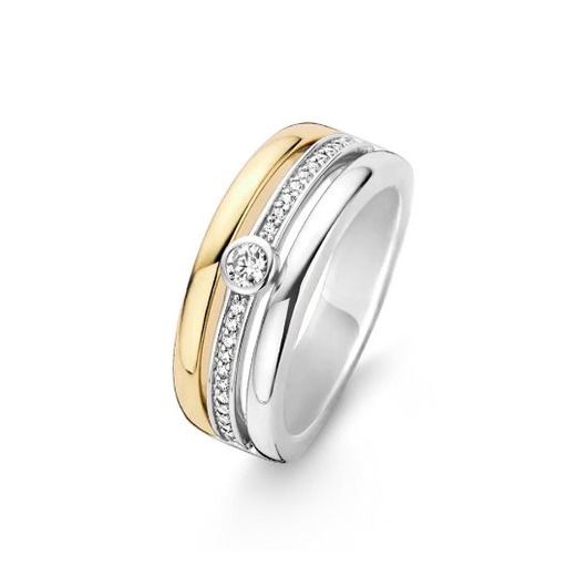 Juweel TI SENTO RING VERGULD/ZIRCONIUM 12094ZY Juweel TI SENTO RING VERGULD/ZIRCONIUM 12094ZY