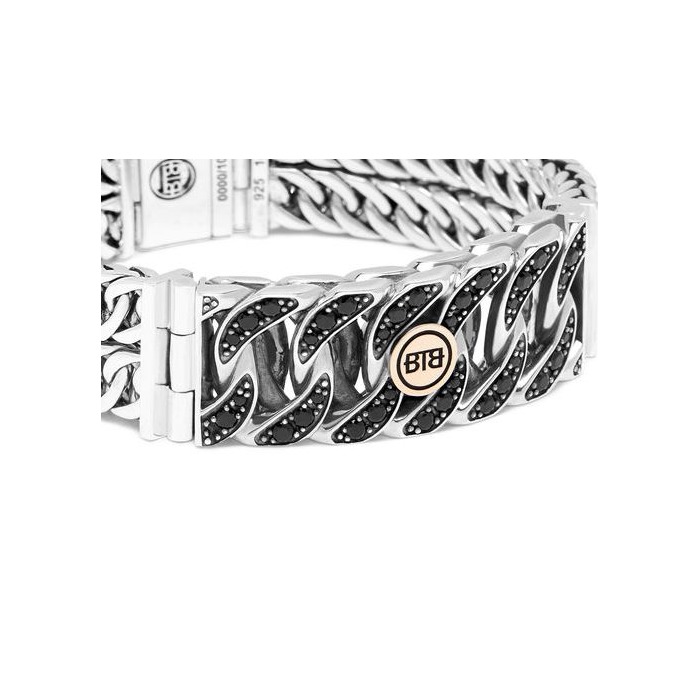 Juweel Buddha To Buddha Esther Double XS Black Spinel Limited Bracelet Silver Gold 14K 141