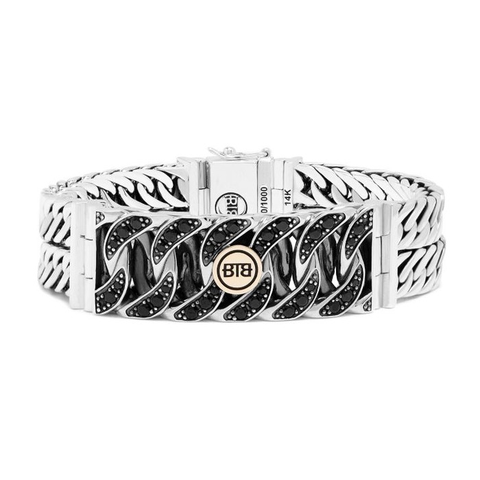Juweel Buddha To Buddha Esther Double XS Black Spinel Limited Bracelet Silver Gold 14K 141