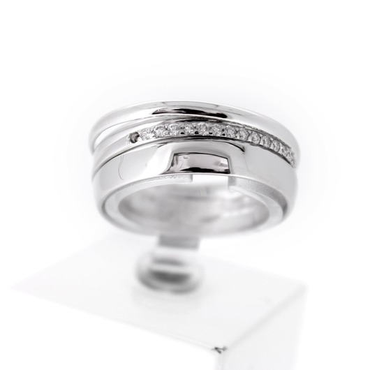 Juweel Ring witgoud 18 karaat briljant '65234-1089-TWDH'