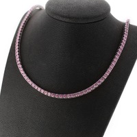 Juweel Collier witgoud 18 karaat Pink Saphire  'CV-1026-TWDH' Juweel Collier witgoud 18 karaat Pink Saphire  'CV-1026-TWDH'