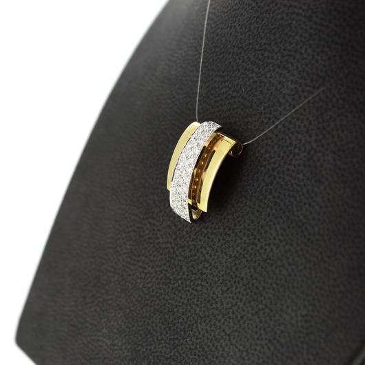 Juweel Hanger bicolor goud 18 karaat briljant 'OTL5003'