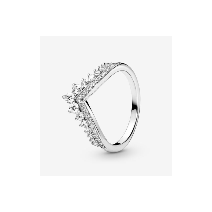 Juweel PANDORA TIMELESS RING TIARA WISHBONE 197736CZ