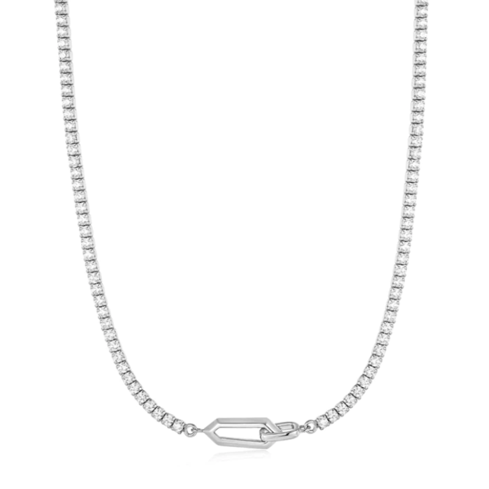 Juweel Ania Haie Dance 'Til Dawn Sparkle Chain Interlock Necklace N041-03H-W