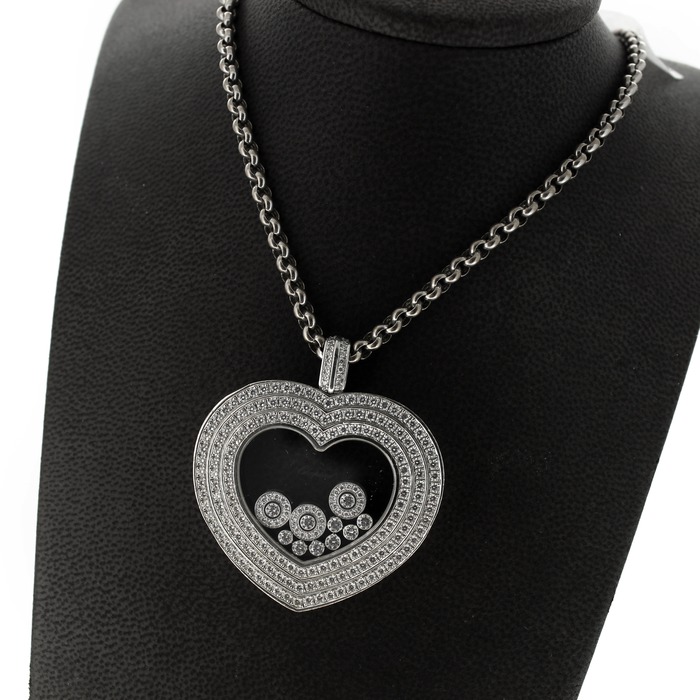 Juweel Chopard Collier hanger witgoud 18karaat briljant '67185-1138-TWDH'