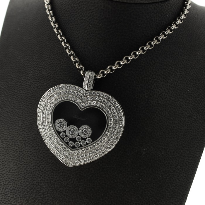 Juweel Chopard Collier hanger witgoud 18karaat briljant '67185-1138-TWDH'