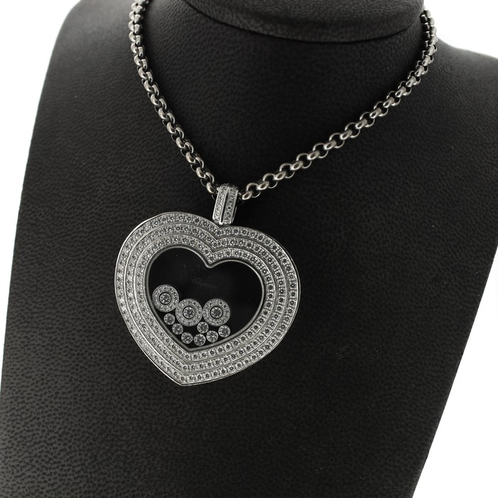 Juweel Chopard Collier hanger witgoud 18karaat briljant '67185-1138-TWDH'