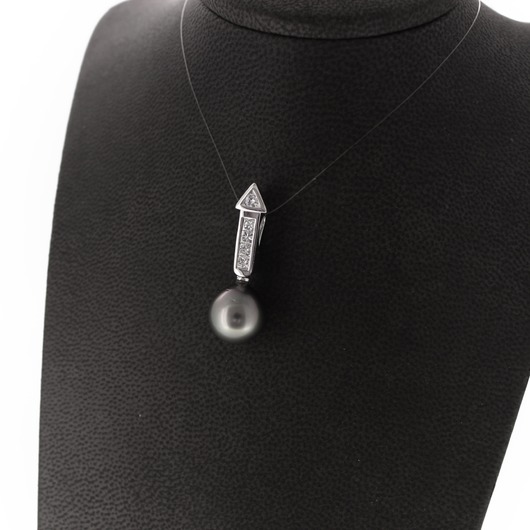 Juweel Hanger witgoud 18 karaat Tahiti Parel Briljanten 'MG1263-TWDH' Juweel Hanger witgoud 18 karaat Tahiti Parel Briljanten 'MG1263-TWDH'