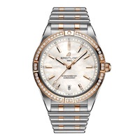 Horloge Breitling Chronomat 36 Automatic steel gold gems MOP white diamonds U10380591A2U1 Horloge Breitling Chronomat 36 Automatic steel gold gems MOP white diamonds U10380591A2U1