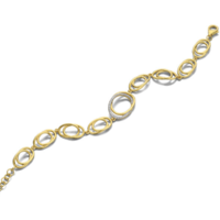 Juweel Silver Rose bracelet goldplated BR2281G Juweel Silver Rose bracelet goldplated BR2281G