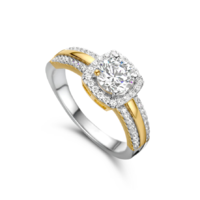 Juweel Silver Rose ring pleetgoud R2247G Juweel Silver Rose ring pleetgoud R2247G