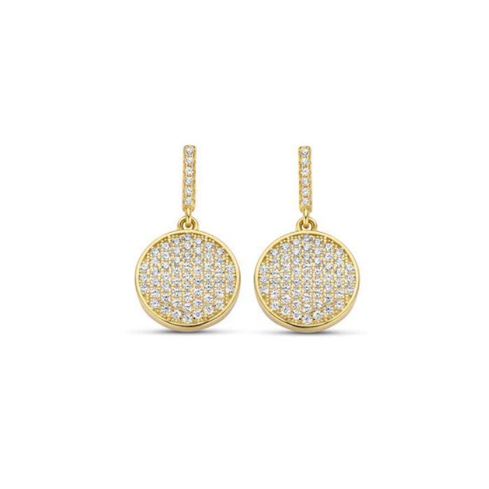 Juweel Silver Rose earrings goldplated EA2269G