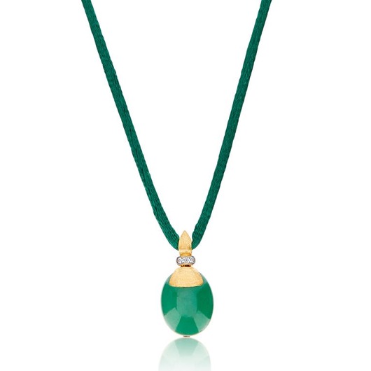 Juweel Nanis Dancing in the Rain Necklace Green Aventurine PS10-603