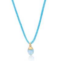 Juweel Nanis Dancing in the Rain Necklace Milk Aquamarine PS12-603 Juweel Nanis Dancing in the Rain Necklace Milk Aquamarine PS12-603