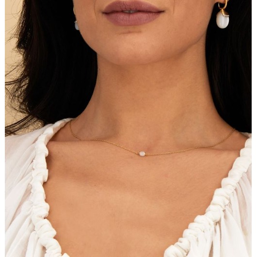 Juweel Nanis Dancing in the Rain necklace Moonstone CN13-603