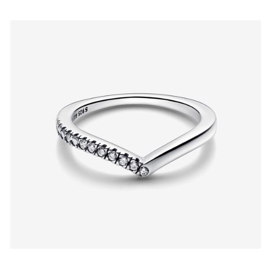Juweel PANDORA Wishbone Half Sparkling Ring 192394C01