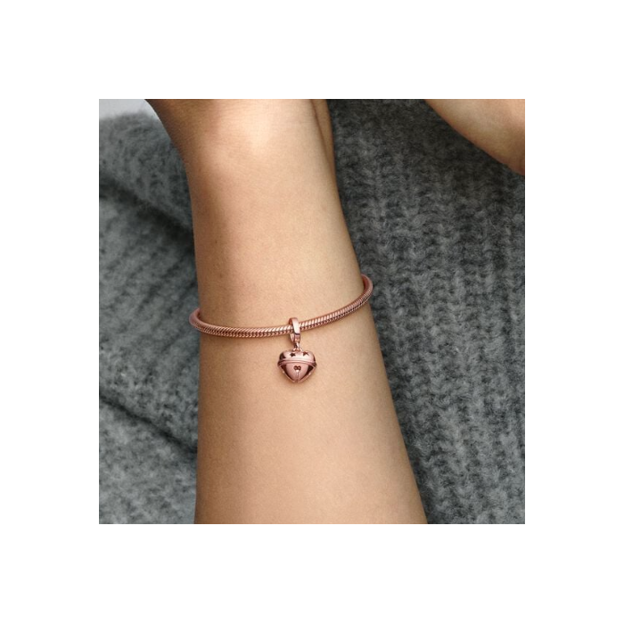 Juweel PANDORA Festive Bell dangle rose 782376C00