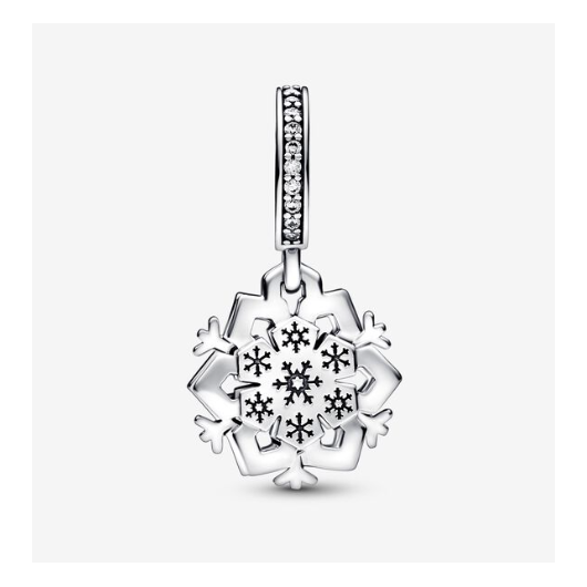 Juweel PANDORA Sparkling Snowflake dangle 792355C01