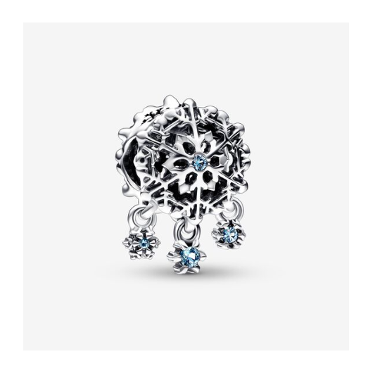 Juweel PANDORA Icy Snowflake Drop Bedel 792367C01
