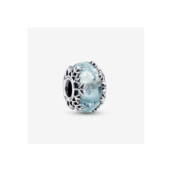 Juweel PANDORA Winter Blue Snowflake Murano Bedel 792377C00