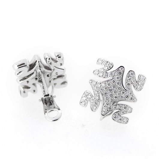 Juweel Oorbellen Hulchi Belluni witgoud 18karaat briljanten '28733-1180-TWDH'
