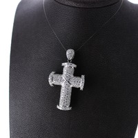 Juweel Hanger kruis witgoud 18 karaat briljanten '67304-1155-TWDH' Juweel Hanger kruis witgoud 18 karaat briljanten '67304-1155-TWDH'