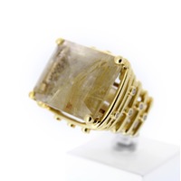 Juweel Ring geelgoud 18 karaat briljanten Ruthyl quartz '67305-1154-TWDH' Juweel Ring geelgoud 18 karaat briljanten Ruthyl quartz '67305-1154-TWDH'