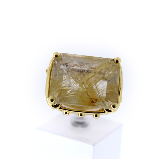 Juweel Ring geelgoud 18 karaat briljanten Ruthyl quartz '67305-1154-TWDH'