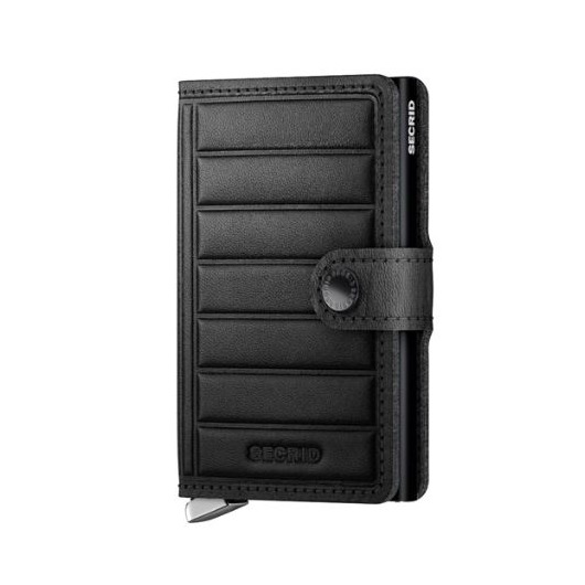 Lederwaren SECRID WALLET PREMIUM MINIWALLET EMBOSS LINES BLACK Lederwaren SECRID WALLET PREMIUM MINIWALLET EMBOSS LINES BLACK