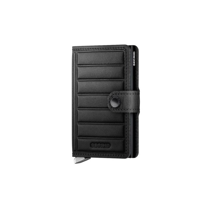 Lederwaren SECRID WALLET PREMIUM MINIWALLET EMBOSS LINES BLACK